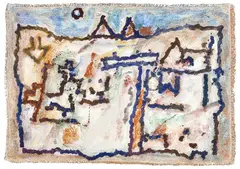 Ubirajara Ribeiro, City - Cité - Espaço Medieval de Fazer Amor, 1991, têmpera óleosa sobre tela