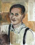 Aldo Bonadei, Autorretrato, 1945, óleo sobre tela