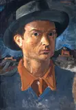 Fulvio Pennacchi, Autorretrato, 1947, óleo sobre cartão
