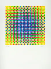 Sem Título by Julio Le Parc, técnica mista sobre serigrafia, offered Aug 2023