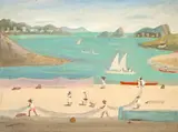 Fulvio Pennacchi, Pescadores, 1984, óleo sobre eucatex