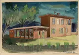 Projeto Casa Campo by Fulvio Pennacchi, 1947, guache sobre cartão, offered Aug 2023