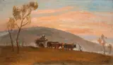 Alfredo Volpi, Paisagem, óleo sobre tela