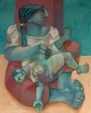 Adélio Sarro, Maternidade nº 4, 1985, óleo sobre tela