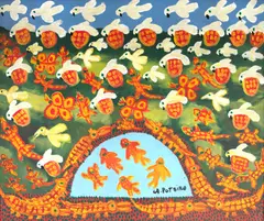 Natureza e Animais by Antônio Poteiro, 2006, óleo sobre tela, offered Aug 2023