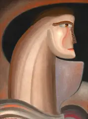 Sem Título by Miguel dos Santos, 1974, óleo sobre tela colada em placa, offered Aug 2023