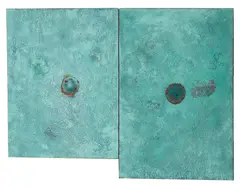 Antonio Dias, Duas Coisas Unidas Pelo Olhar, 1993, acrílica sobre tela