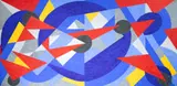 Claudio Tozzi, Abstrato, óleo sobre tela