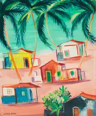 Cícero Dias, Paisagem de Recife, óleo sobre tela