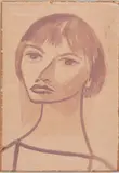 Figura Feminina by Di Cavalcanti, óleo diluído sobre papel, offered Aug 2023