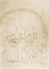 Sem Título by Tarsila do Amaral, lápis sobre papel, offered Aug 2023