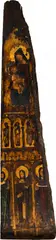 Nossa Senhora by Dario Mecatti, óleo sobre madeira com aplicação em folha de ouro, offered Jun 2023