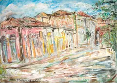Paisagem Urbana by Francisco Cuoco, 1997, óleo sobre tela, offered Jun 2023