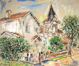 Francisco Cuoco, Paisagem Bairro Jardins, 1974, óleo sobre tela