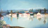 Jenner Augusto, Paisagem - 7ª série Gutinha, 1974, óleo sobre tela