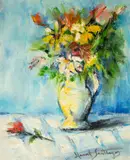 Vaso de Flor by Manoel Santiago, óleo sobre tela, offered Jun 2023