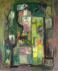 Pintura N° 2 by Pedro Tort, óleo sobre tela, offered Jun 2023