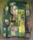 Pedro Tort, Pintura N° 2, óleo sobre tela