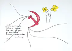 Sem Título by Oscar Niemeyer, 1985, serigrafia, offered Jun 2023