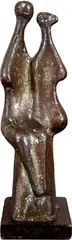 Sonia Ebling, Duas Figuras, escultura em bronze
