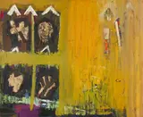 O Que Vi Pela TV Canal 22 by Gessiron Alves Franco, óleo sobre tela, offered Jun 2023