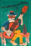 José Antônio da Silva, Violeiro, 1977, óleo sobre placa