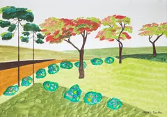 Paisagem by Ingres Speltri, óleo sobre tela, offered Jun 2023