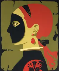 Mascaradas by Reynaldo Fonseca, 1975, serigrafia, offered Jun 2023