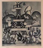 Tarsila do Amaral, Carnaval em Madureira, 1970, gravura em metal