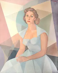 Retrato de Marina Raimo by Samson Flexor, 1953, óleo sobre tela, offered Jun 2023