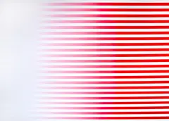 Philippe Decrauzat, Slow Motion Red, 2019, acrilica sobre tela