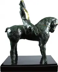 Mário Agostinelli, Guerreiro, escultura em bronze
