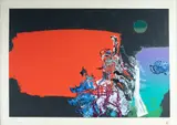 Manabu Mabe, Vento Vermelho, 1997, serigrafia