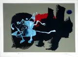 Manabu Mabe, Abstrato, 1988, serigrafia