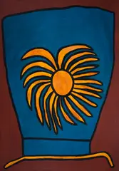 Compadecida (Capuz) by Francisco Brennand, óleo sobre tela, offered Jun 2023
