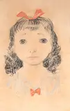 Candido Portinari, Menina, 1955, crayon sobre papel