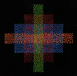 Julio Le Parc, Alchimie 298, 1998, acrílica sobre cartão