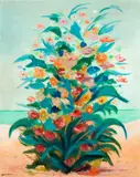 Cícero Dias, Flores, óleo sobre tela