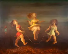 Orlando Teruz, Ciranda, 1972, óleo sobre tela