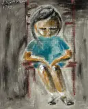 Jânio Quadros, Menina, 1973, óleo sobre eucatex