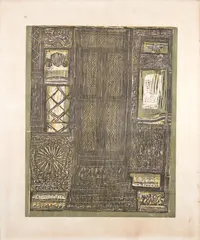 Portal Verde by Marina Caram, 1985, gravura em metal, offered Apr 2023
