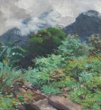 Vicente Leite, Paisagem, 1937, óleo sobre madeira