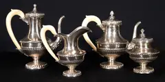 Untitled by Serviço para chá e café, prata alemã 800 mm, offered Apr 2023