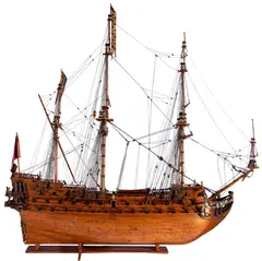 Caravela inglesa by Modelo Naval, madeira de nogueira, offered Apr 2023