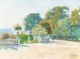 Teixeira Da Rocha, Paris, 1900, óleo sobre madeira