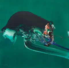 Sem Título by Manabu Mabe, 1991, acrílica sobre tela, offered Apr 2023