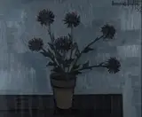 Bernard Buffet, Vaso de Flor, 1952, óleo sobre tela