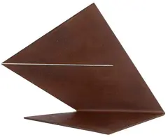 Sem Titulo (p157) by Amílcar de Castro, 1998, corte e dobra chapa irregular, offered Apr 2023