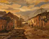 Arcangelo Ianelli, Casarios, 1942, óleo sobre tela