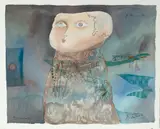 Figueiredo Sobral, O Inventor, 1977, guache sobre papel